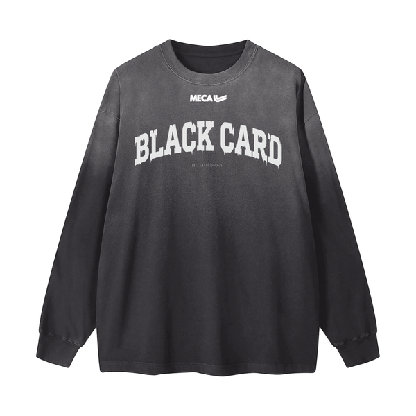 BLACK CARD Gradient Washed Long Sleeve T-Shirt