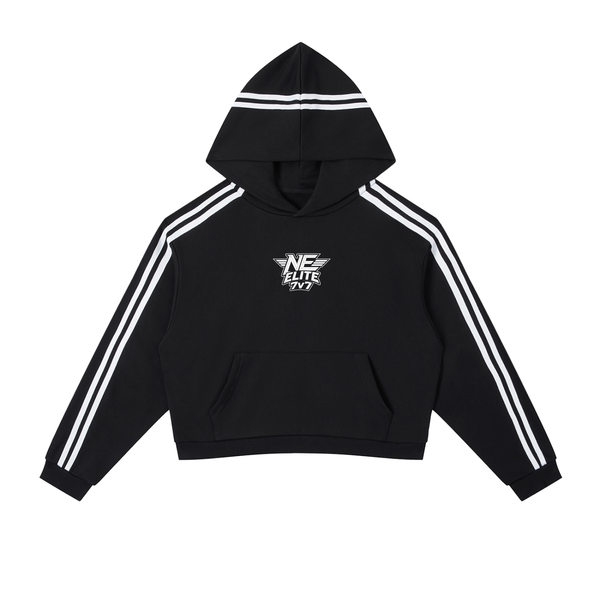 New Era x MECA Contrast Side Stripe Cropped Hoodie