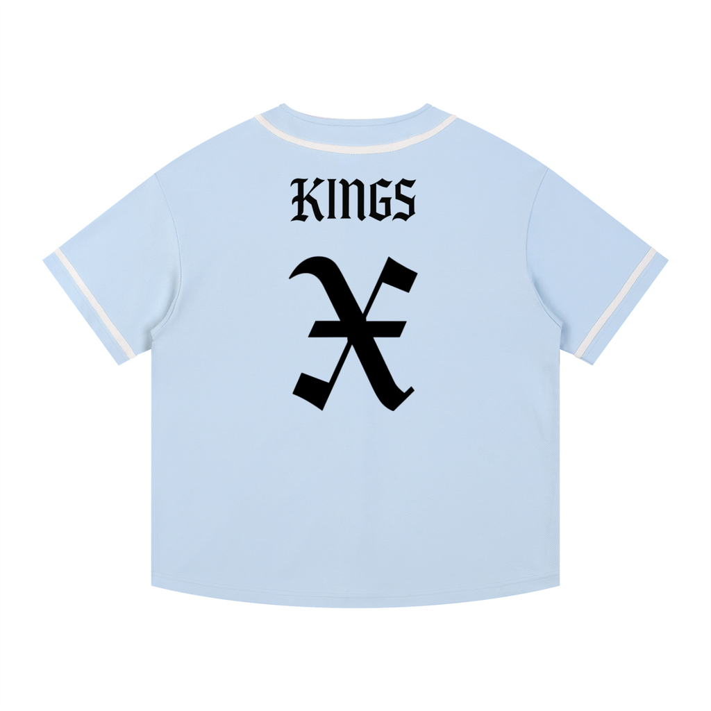 Kings x MECA Contrast Piped Button-Up Jersey