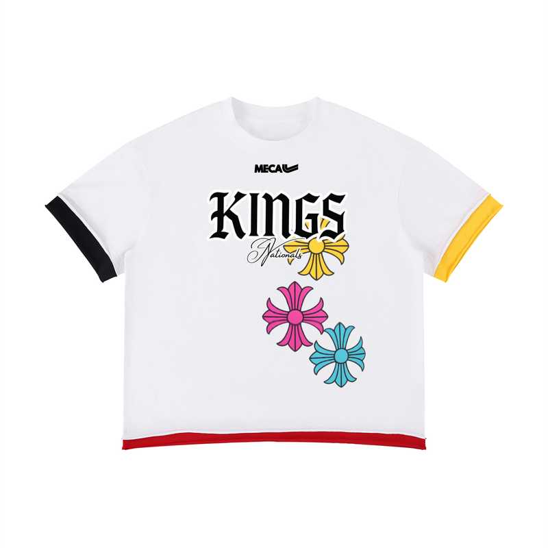 Kings Nationals x MECA Unisex Boxy Color Block T-Shirt