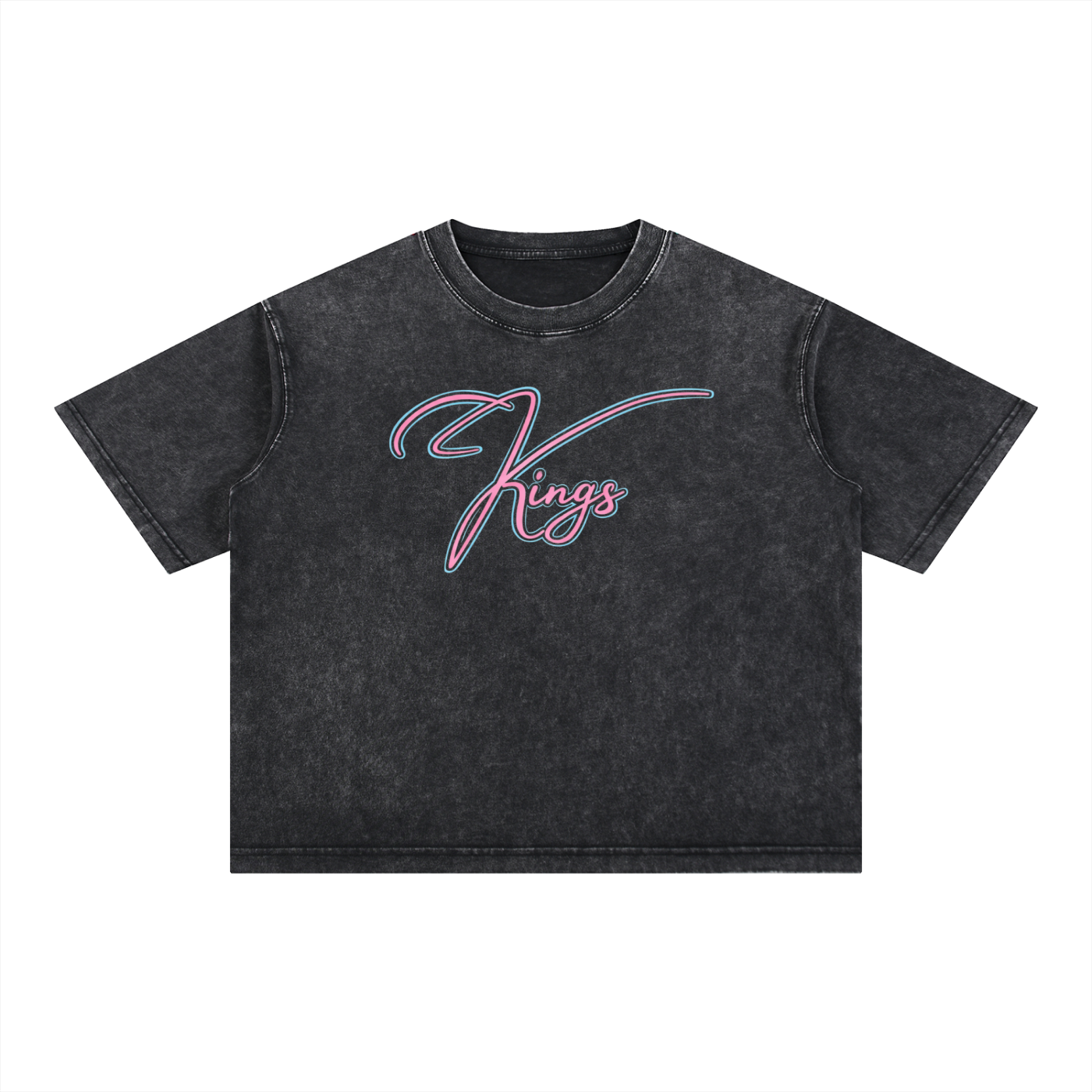 Kings x MECA Mineral Wash Boxy Cotton T-Shirt