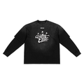Sunfade Hand-Frayed Faux Two-Piece T-Shirt