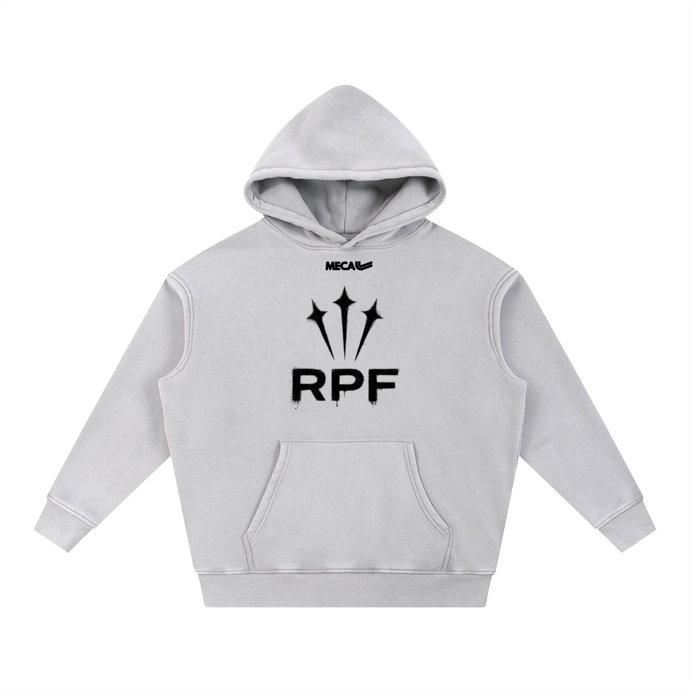 MECA x RPF Overzied Graphic Hoodie (Grey)