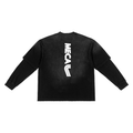 New Era x MECA Sunfade Hand-Frayed Faux Two-Piece T-Shirt