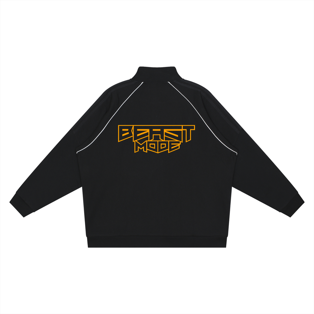 Beast Mode x MECA Reflection Striped Raglan Sleeve  Jacket