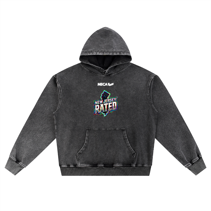 Snow Wash Oversized Hoodie