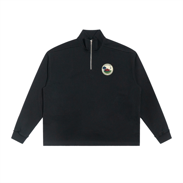 VAG Half-Zip Rolled Edge Fleece Sweatshirt