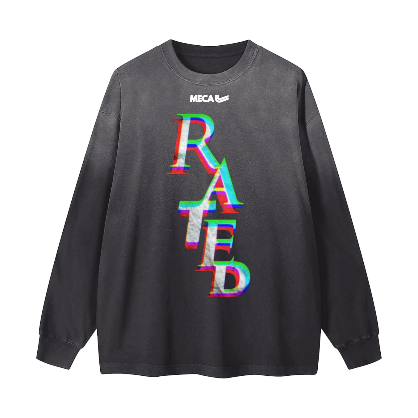 Rated x MECA Gradient Washed Long Sleeve T-Shirt