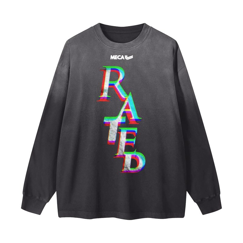Rated x MECA Gradient Washed Long Sleeve T-Shirt