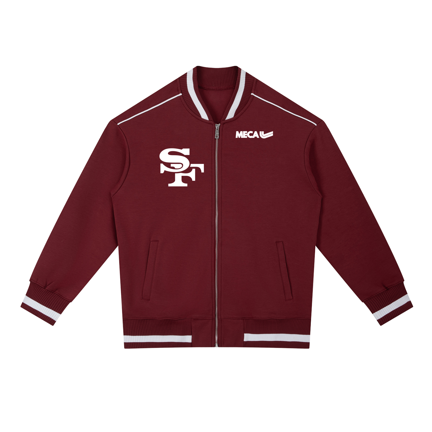 MECA x Select Few Contrast Piping Zip Bomber Jacket