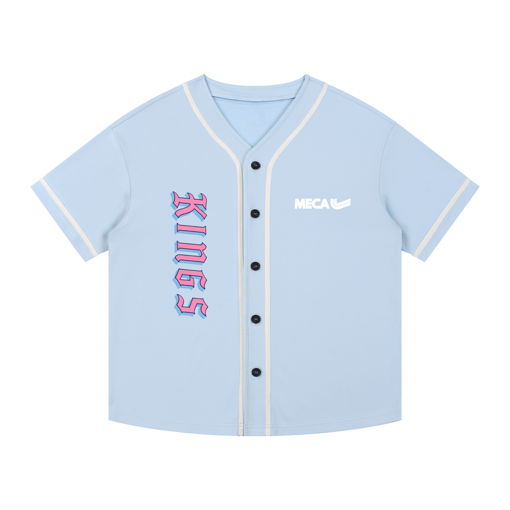 Kings x MECA Contrast Piped Button-Up Jersey