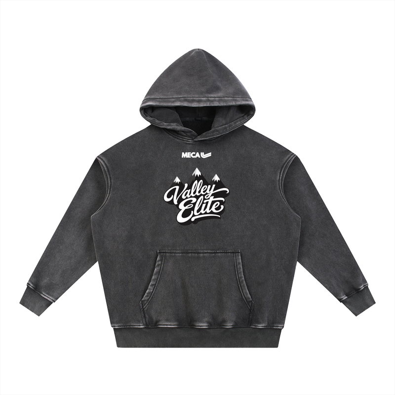 VALLEY x MECA Snow Wash Fleece Oversize Hoodie