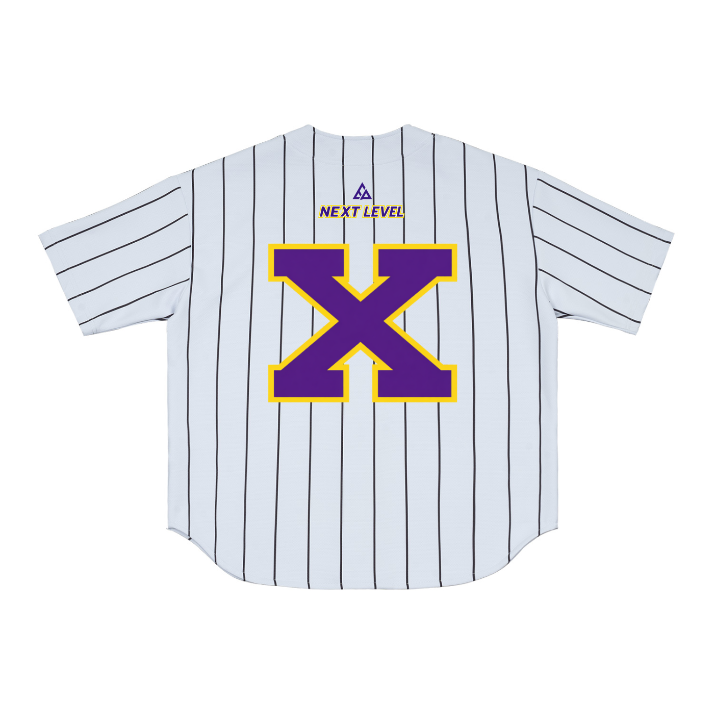 Next Level x MECA Pinstripe Baseball Jersey