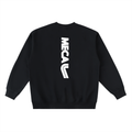 BLACK CARD Oversized Crewneck Taped Sweatshirt