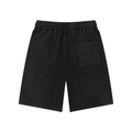 BLACK CARD Mineral Wash Waffle Knit Shorts