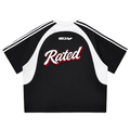 Rated x MECA Contrast Stripes Panel Mesh T-shirt