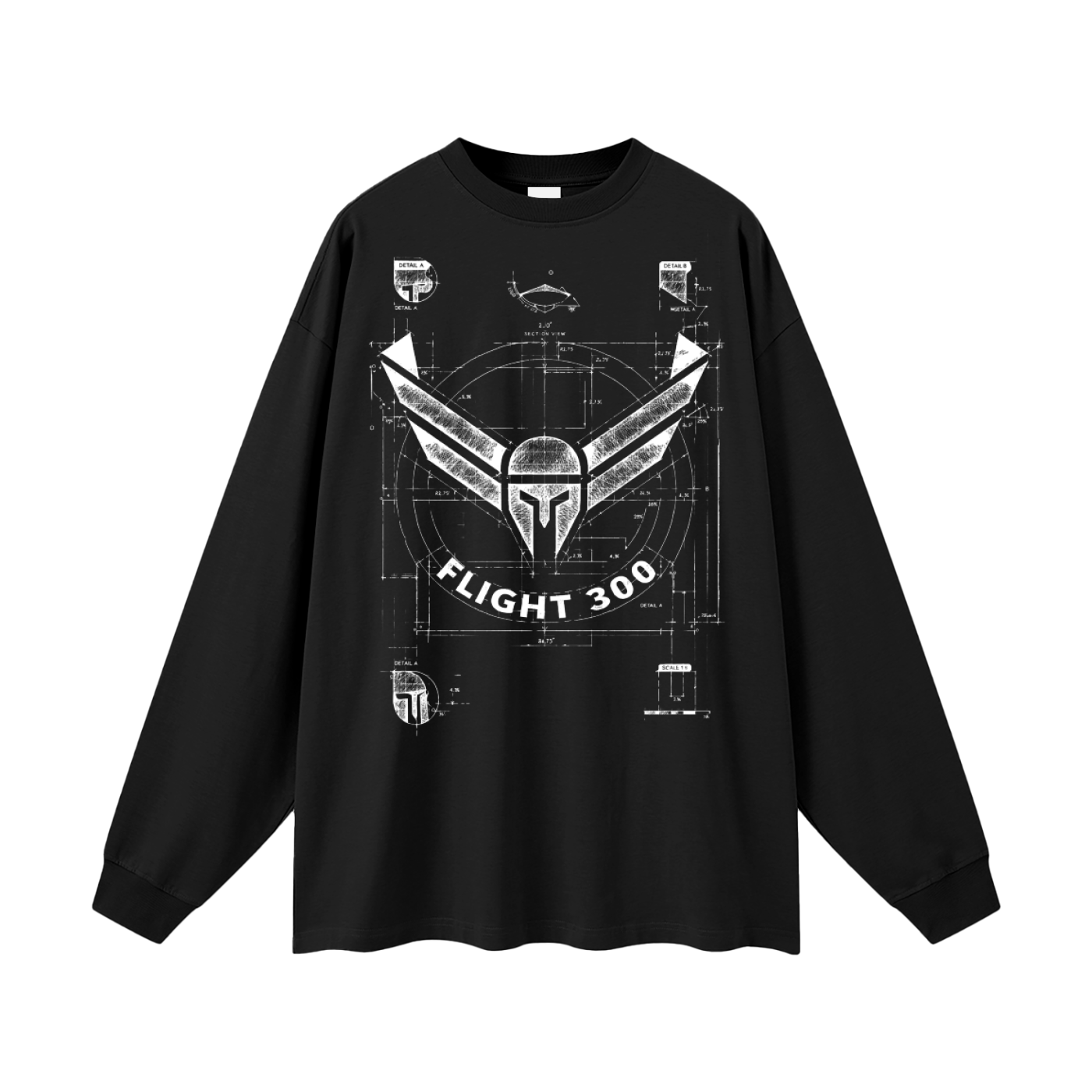 Flight x MECA Oversized Unisex Long Sleeve T-Shirt