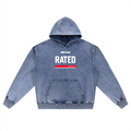 Rated x MECA Snow Wash Oversized Hoodie