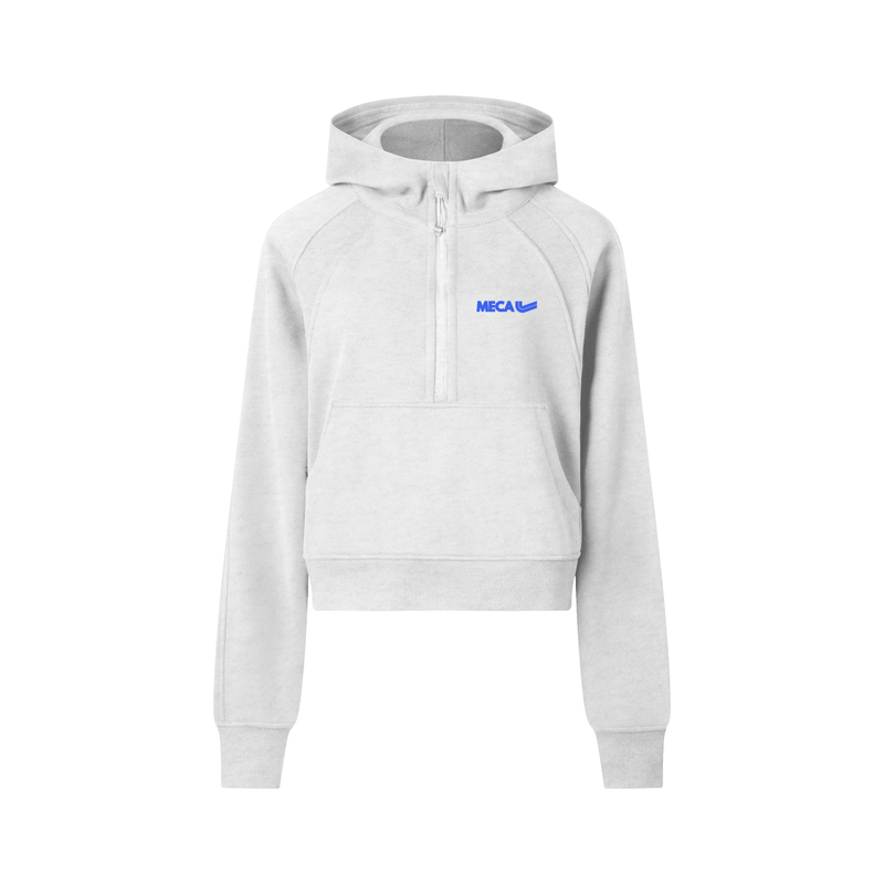 MECA TEAM Cropped Half-Zip Hoodie