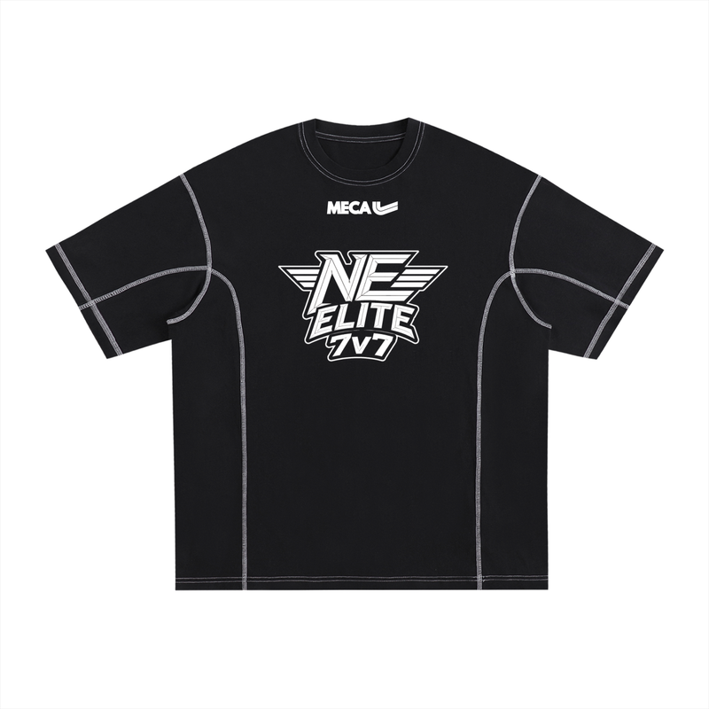New Era x MECA Streetwear Contrast-Stitched Cotton T-Shirt