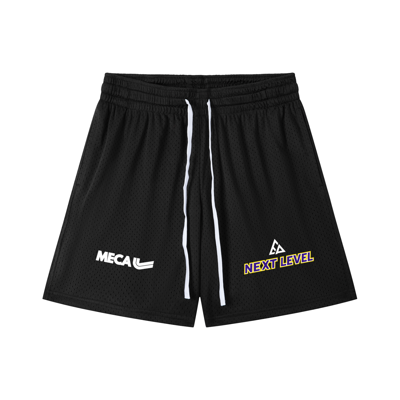 Next Level x MECA Mesh Drawstring Shorts