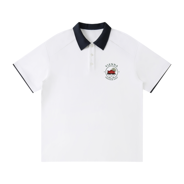 VAG Contrast Collar Raglan Polo Shirt
