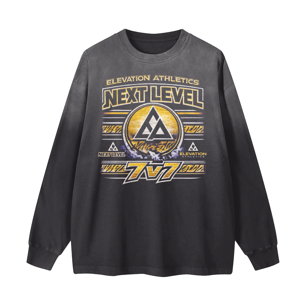 next Level x MECA Gradient Washed Long Sleeve T-Shirt