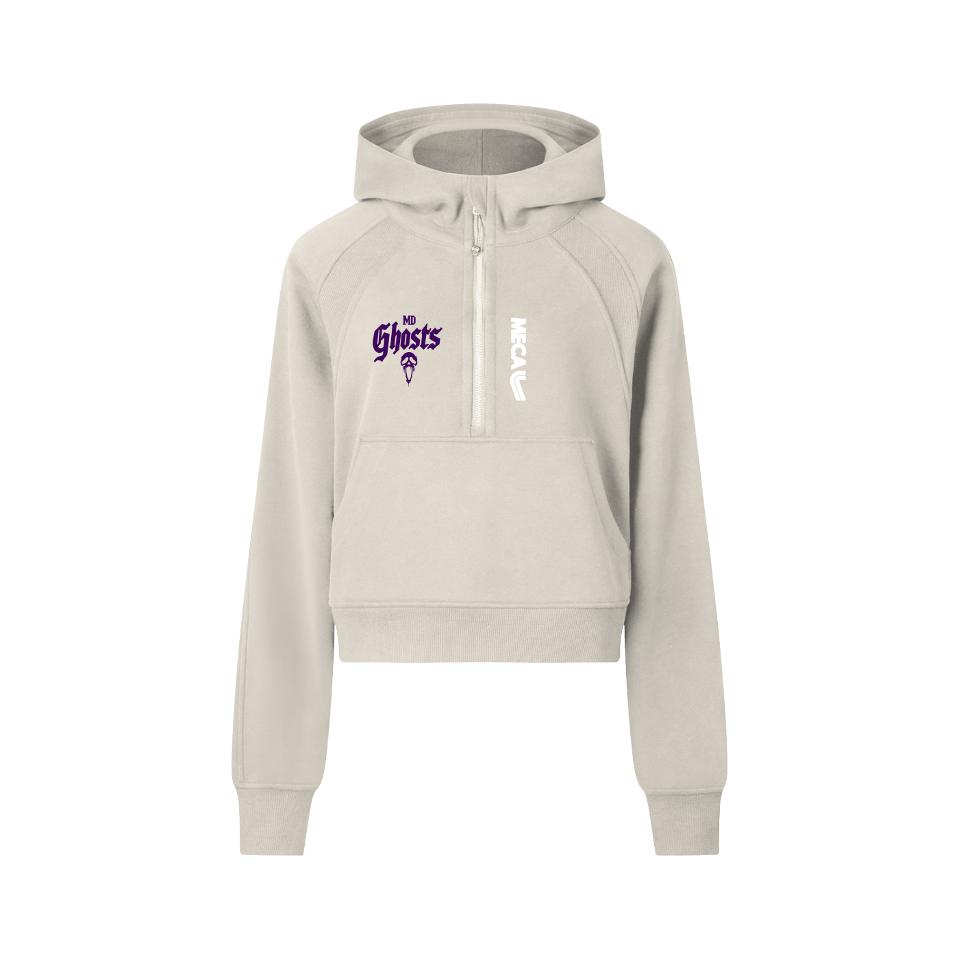 Cropped Half-Zip Hoodie