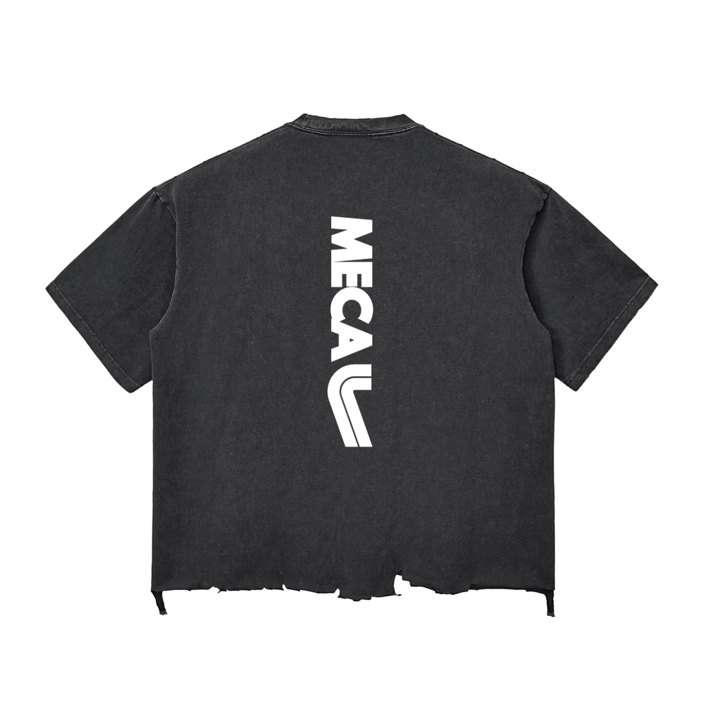 Beast Mode x MECA Snow Wash Raw-Hem Boxy T-shirt