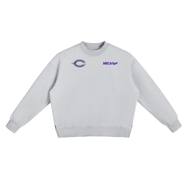 Tilly Coaches Fleece Side Slit Crewneck Sweatshirt
