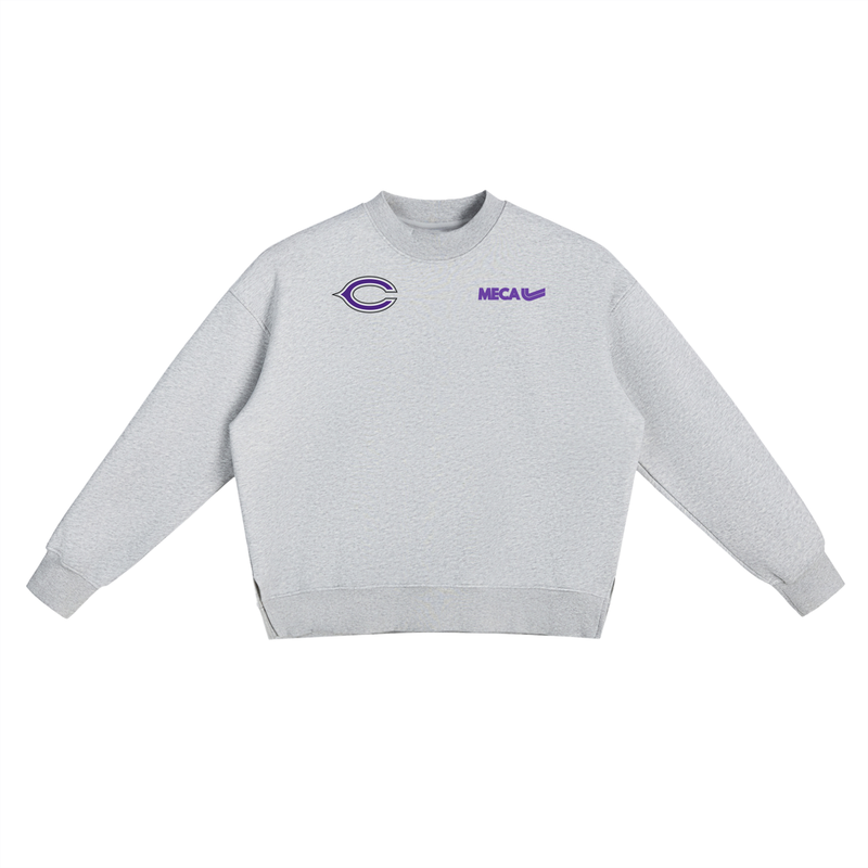 Tilly Coaches Fleece Side Slit Crewneck Sweatshirt