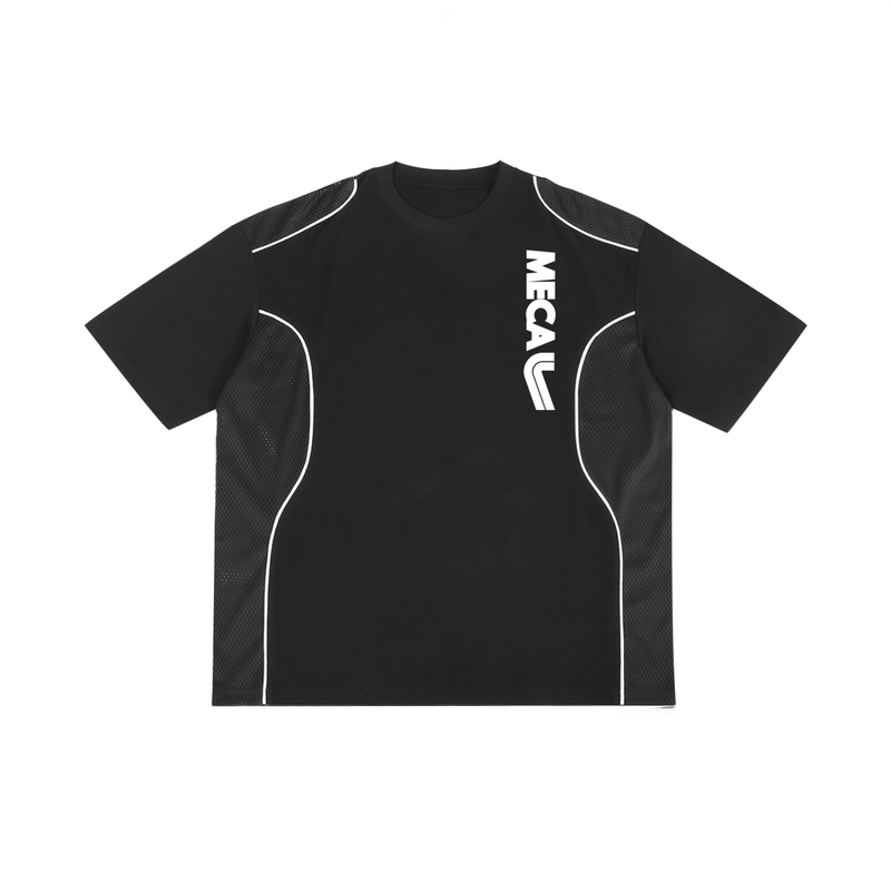 MECA TEAM Contrast Piped Panel T-Shirt