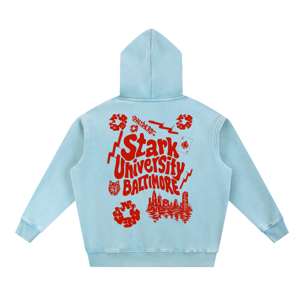 MECA Snow Wash Fleece Oversize Hoodie