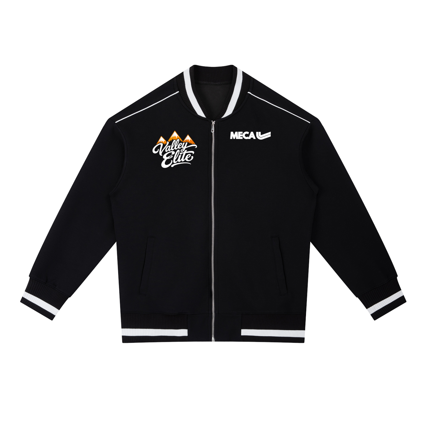 Valley Elite x MECA Contrast Piping Zip Bomber Jacket