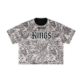 Kings x MECA Unisex Leopard Print Boxy T-Shirt