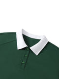 VAG Contrast Collar Raglan Polo Shirt