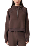 Cropped Half-Zip Hoodie