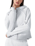 Valley Elite Cropped Zip-Through Hoodie