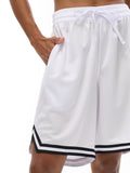 Next Level x MECA Classic Stripe Trim Basketball Shorts