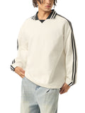 RPF Classic Contrast Striped Lapel Collar Sweatshirt