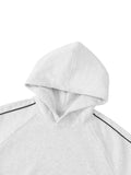 BLACK CARD Contrast Piping Raglan Hoodie