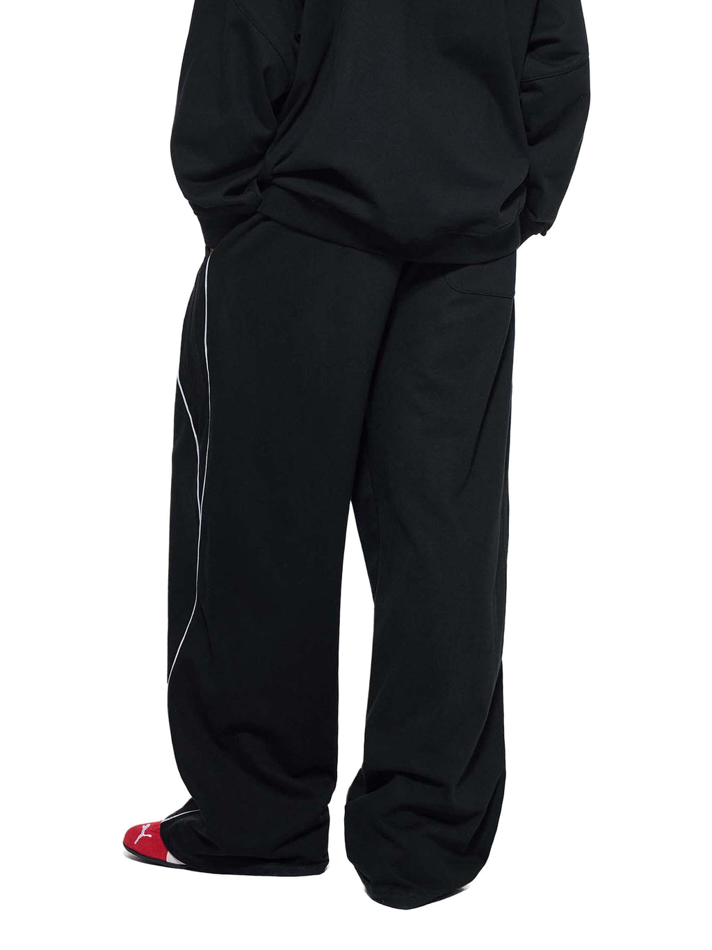 Beast Mode x MECA Reflection Striped Straight-Leg Sweatpants