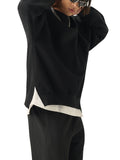 Tilly Coaches Fleece Side Slit Crewneck Sweatshirt