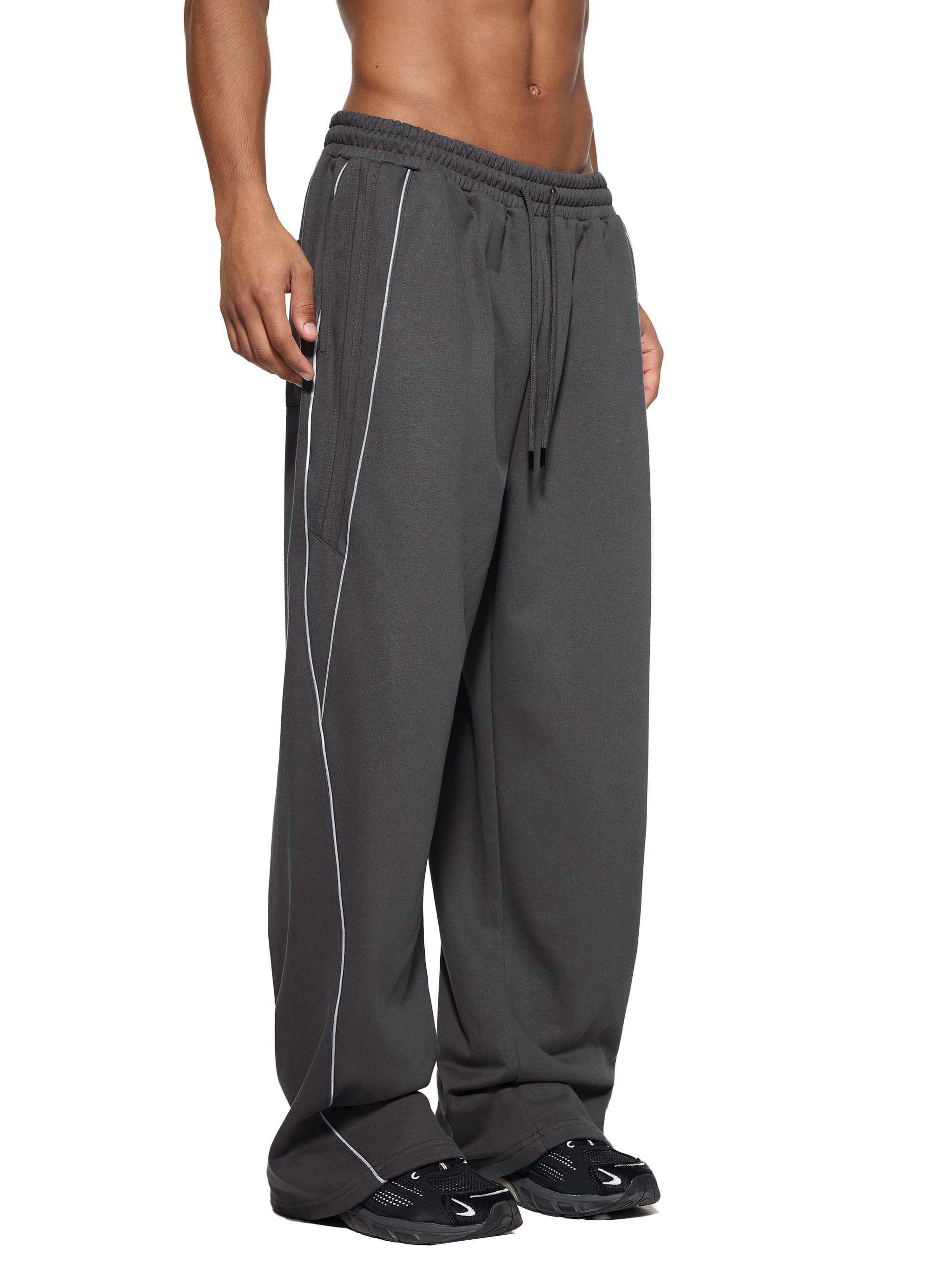 Flight x MECA Reflection Striped Straight-Leg Sweatpants