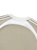 Rated x MECA Contrast Stripes Panel Mesh T-shirt