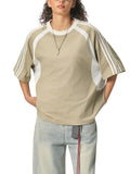 Rated x MECA Contrast Stripes Panel Mesh T-shirt
