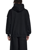 Rated x MECA Contrast Tape Raw Edge Double Layered Hoodie