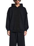Rated x MECA Contrast Tape Raw Edge Double Layered Hoodie