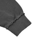 MECA TEAM Snow Washed Raw Edge Double Layered Hoodie