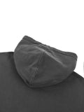 MECA TEAM Snow Washed Raw Edge Double Layered Hoodie